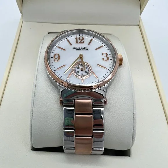 NEW with Tags Anne Klein New York Two-Tone Stainless Steel Ladies Quartz Watch Anne Klein New York Two-Tone Stainless Steel | Mercari main image 4